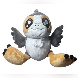 DISNEY PARKS STAR WARS PORG BIG FEET PLUSH 14" Stuffed Animal The Last Jedi